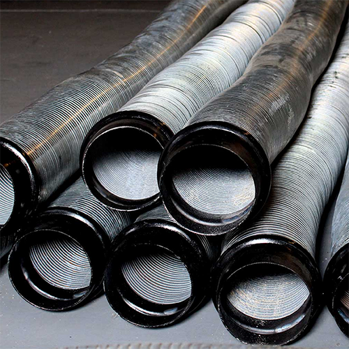 Steel Flex 18 ga Galvanized 6" x 12.5' w/ ringlock ends