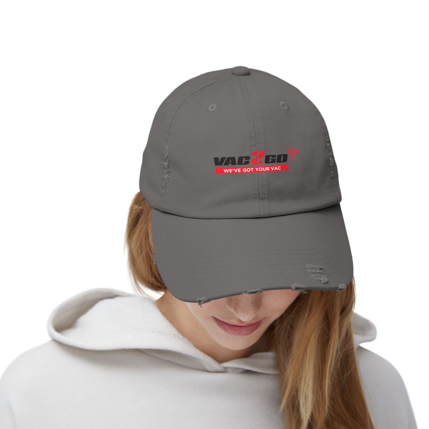 Vac2Go Unisex Distressed Cap